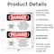 Signmission Pesticide Storage Area Bilingual Danger Sign, Plastic, 7in W x 10in L, 2PK OS-2PACK-DS-P-710-VS-1523 - alternate 7